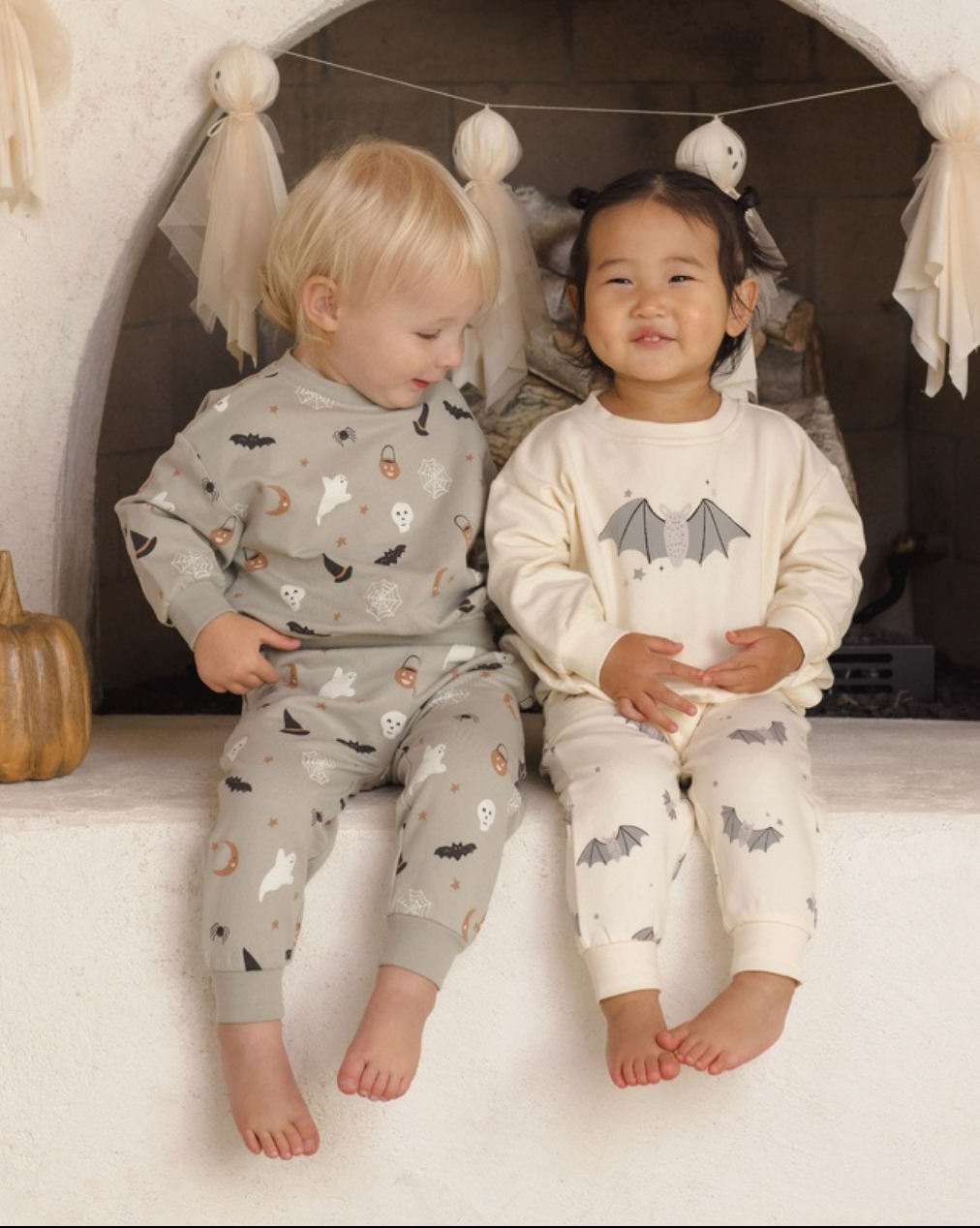 QUINCY MAE RELAXED FLEECE SWEATSHIRT HALLOWEEN THINGS