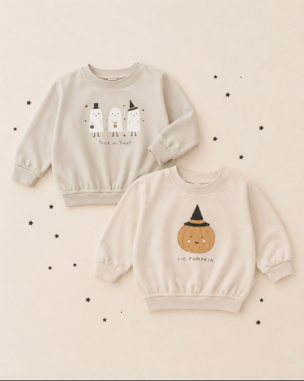 QUINCY MAE RELAXED FLEECE SWEATSHIRT LIL PUMPKIN