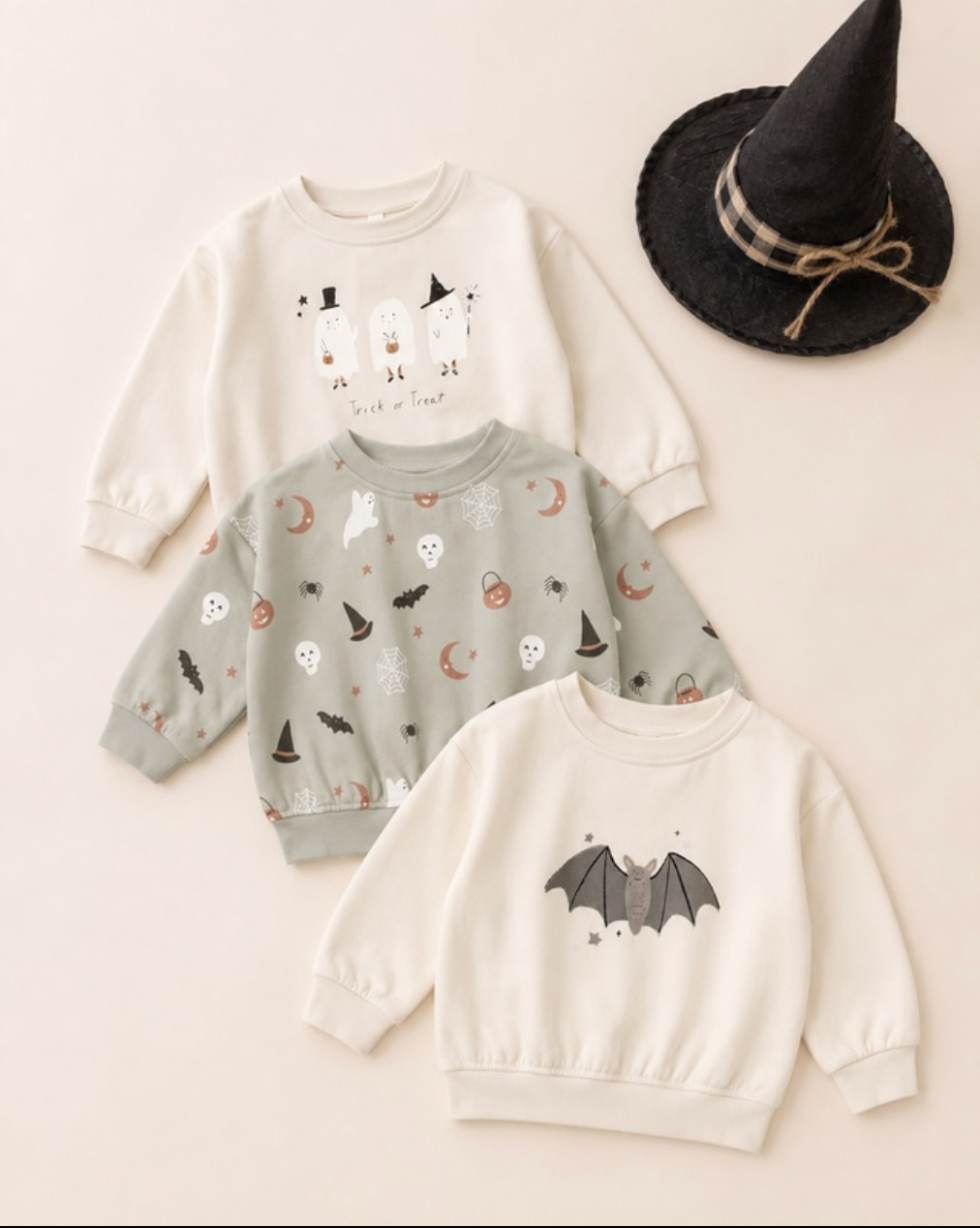 QUINCY MAE RELAXED FLEECE SWEATSHIRT BABY BATS