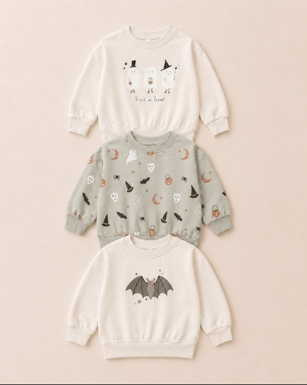 QUINCY MAE RELAXED FLEECE SWEATSHIRT BABY BATS