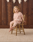 QUINCY MAE RELAXED FLEECE SWEATSHIRT SWEET GHOST