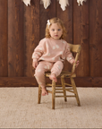 QUINCY MAE RELAXED FLEECE SWEATSHIRT SWEET GHOST