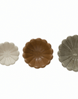 Stoneware Flower Bowls